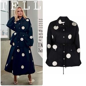 Tory Burch Poplin Poka Dot Jacket